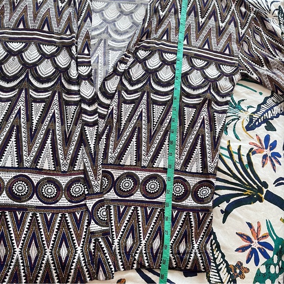 H&M kimono, tribal print, oversized, size S - Picture 5 of 9